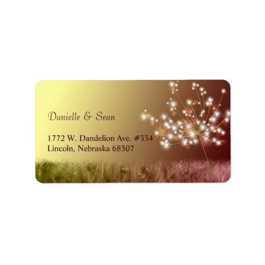 Unique Fall Dandelion Wedding