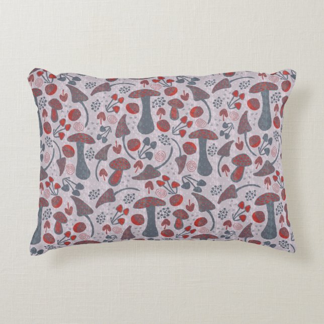 Unique Fall Pattern Style Accent Pillow (Front)