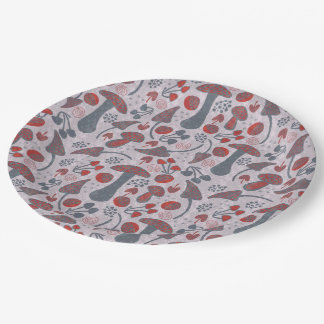 Unique Fall Pattern Style Paper Plate