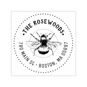 Unique Family Name and Address Self-inking Stamp