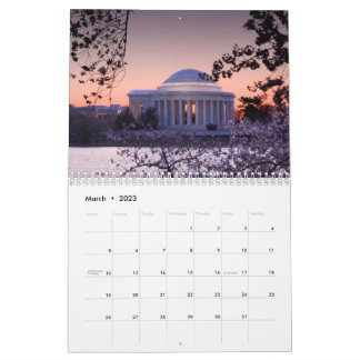 Unique Fine Art Calendrier Washington DC 2023