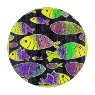 Unique Fish Patterns Art. Buy Now Cutting Board