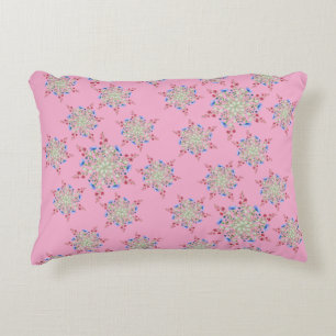 Unique Flower Pattern Designed Accent Pillow