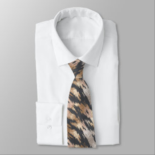 Unique For Him Tiger Print Tie