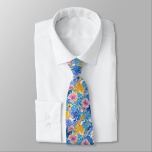 Unique For Him Tropical Flower Tie