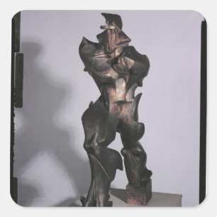 Unique Forms of Continuity in Space, 1913 Square Sticker