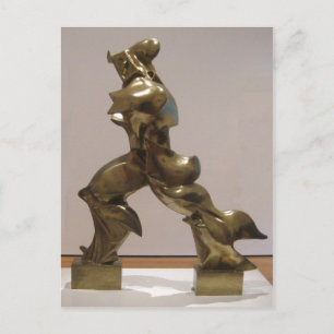 'Unique Forms of Continuity in Space', bronze scul Postcard