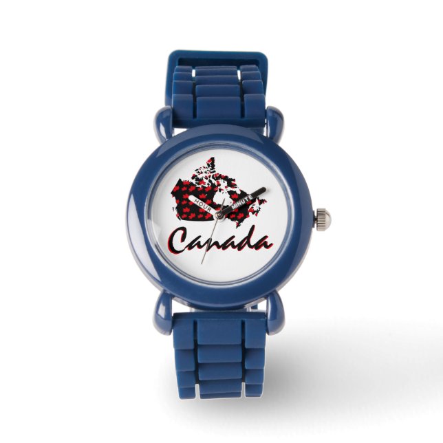 Unique fun Canadian red Maple Canada watch (Front)
