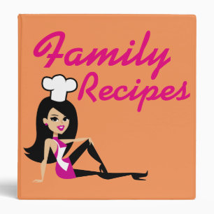 Unique Fun Retro Recipe Binder Customizable