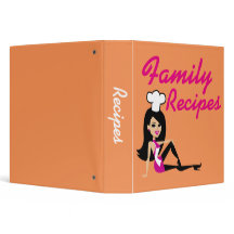Unique Fun Retro Recipe Binder Customizable