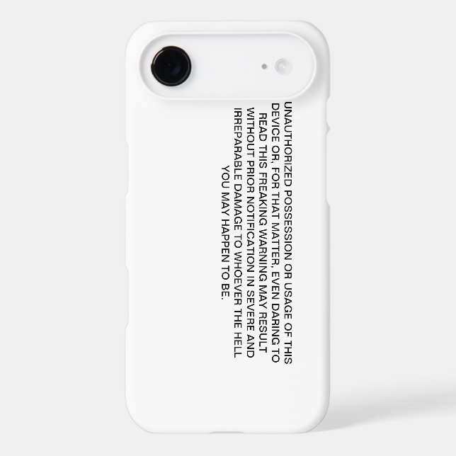 Unique, Funny IPhone 4 Case (Back)