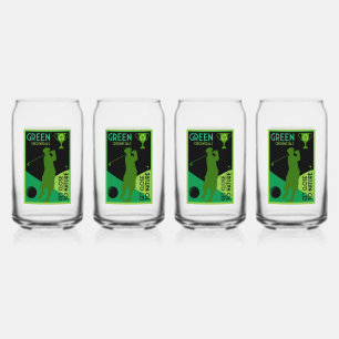 Unique Funny Vintage Golf Gift Can Glass