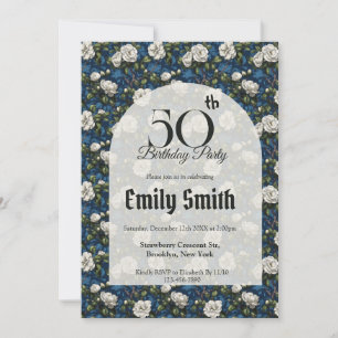 Unique Gardenias Accent 20Th Birthday Invitation