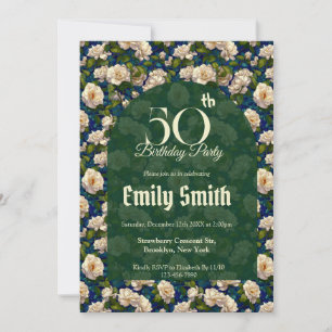 Unique Gardenias Flower Nature-Inspired Parties Invitation