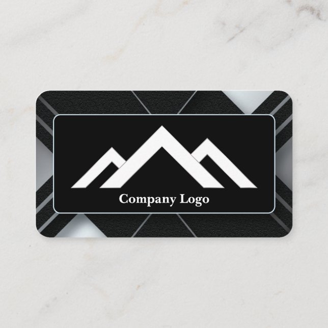 Unique Geometric business card 5 (Back)