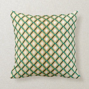 Unique Geometric Diamond Design Throw Pillow