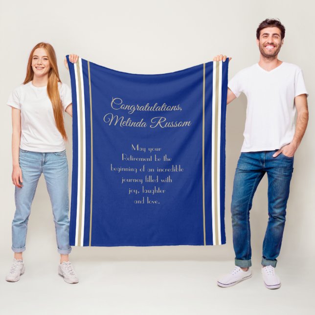 Unique gift! Custom Retirement blanket (In Situ)