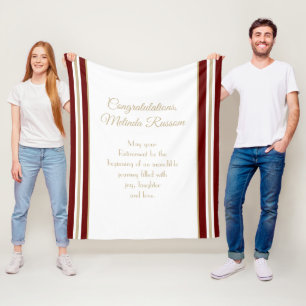 Unique gift! Custom Retirement blanket