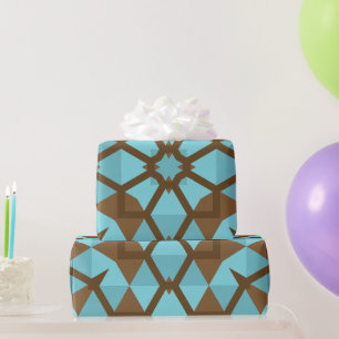 Unique Gift Geometric Festive Holiday Wrapping Paper