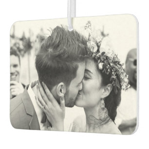 Unique Gifts, Couples Wedding Photo Custom Modern Air Freshener