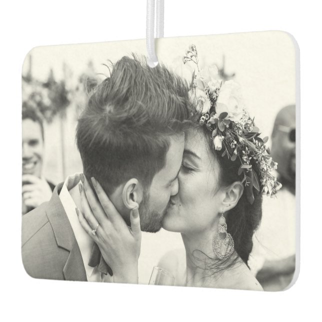 Unique Gifts, Couples Wedding Photo Custom Modern Air Freshener (Left)