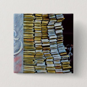 Unique gifts for book lovers 2 inch square button