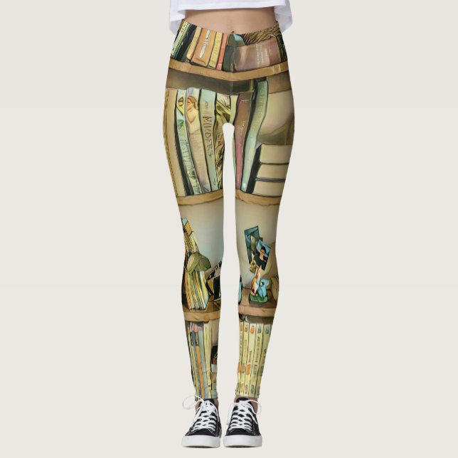 Unique gifts for book lovers leggings (Front)