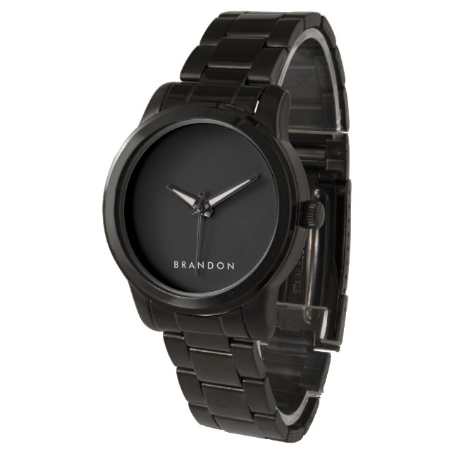 Unique Gifts For Men Oversized Black Watch (Angled)