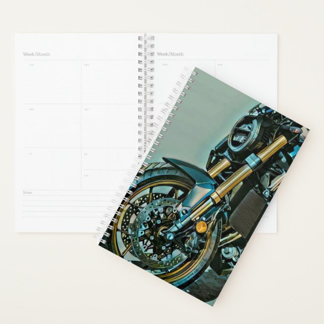 Unique gifts for motorcycle riders planner (Display)