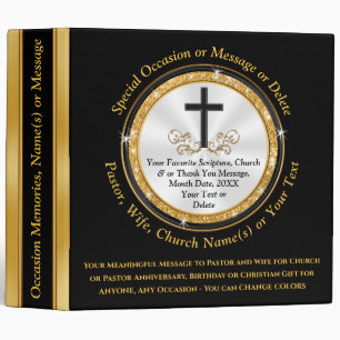 Unique Gifts for Pastors, Christian Photo Album,  Binder