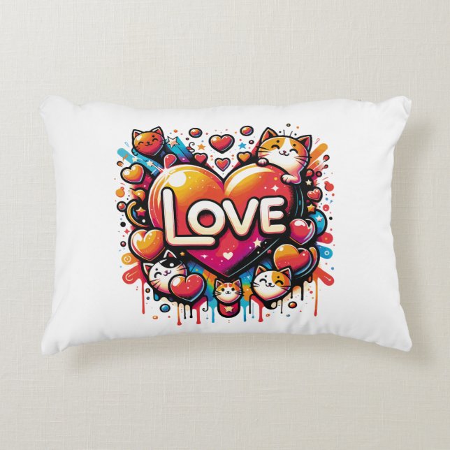 Unique Gifts for the Ultimate Cat Lover Accent Pillow (Front)