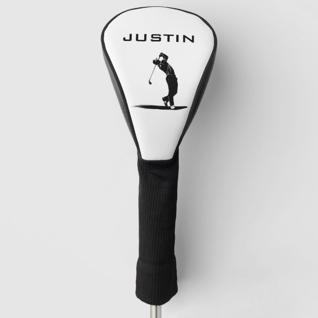 Unique Gifts: Personalized Name  Golf Head Cover (Front)
