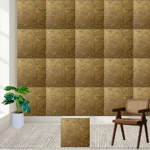 Unique Glamourous Modern Gold Sparkle  Tile