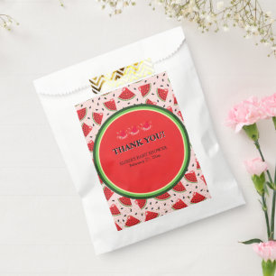 Unique Glitter Modern Watermelon Baby Shower Favour Bag