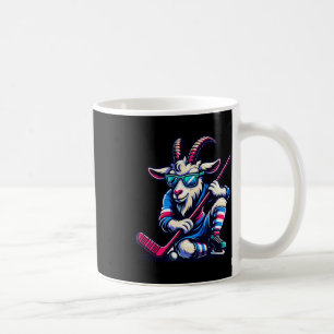 Unique Goat Ice Hockey Goalie Team Player Cool Art Coffee Mug
