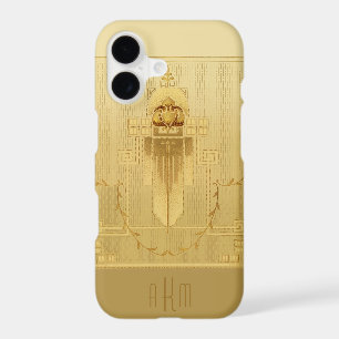 Unique Gold Art Deco Monogram