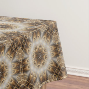 Unique Gold Decorative Holiday Tablecloth