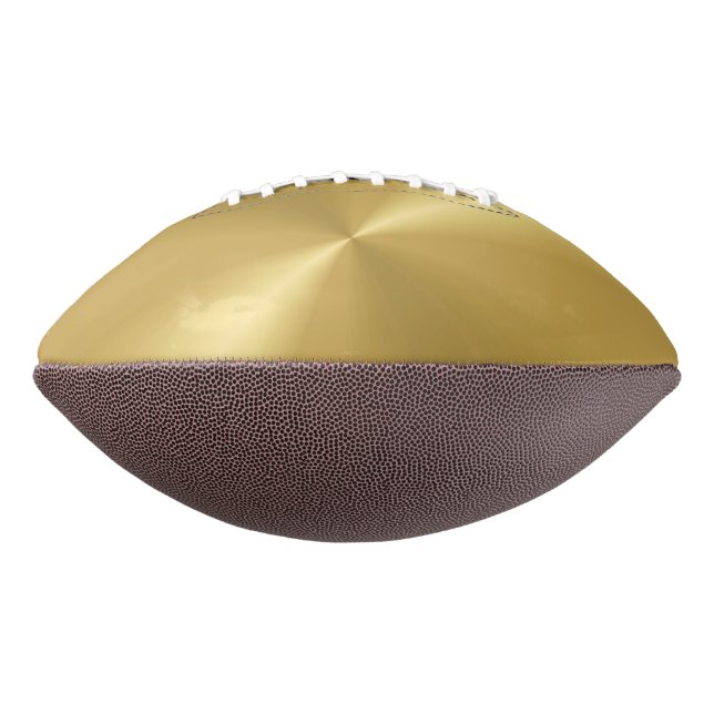 Unique Gold Metallic Football (Rotated 90)