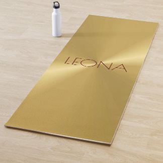 Unique Gold Metallic Personalien Yoga Mat