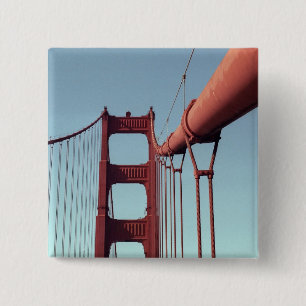 Unique Golden Gate Bridge, San Francisco Photo 2 Inch Square Button