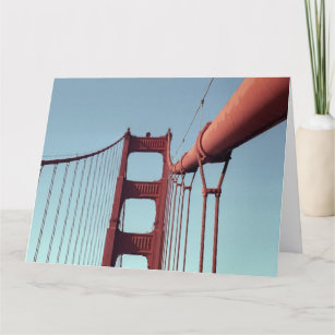 Unique Golden Gate Bridge, San Francisco Photo Card