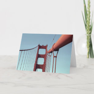 Unique Golden Gate Bridge, San Francisco Photo Thank You Card