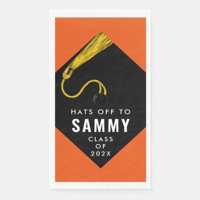 Unique Graduation Party Napkins (Front)