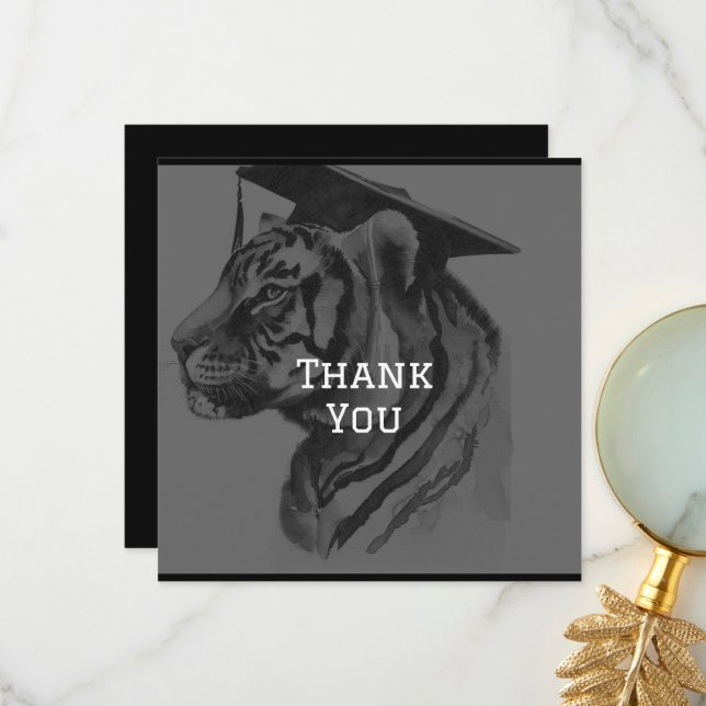 Unique Graduation Personalized Thank You Card (Front/Back In Situ)