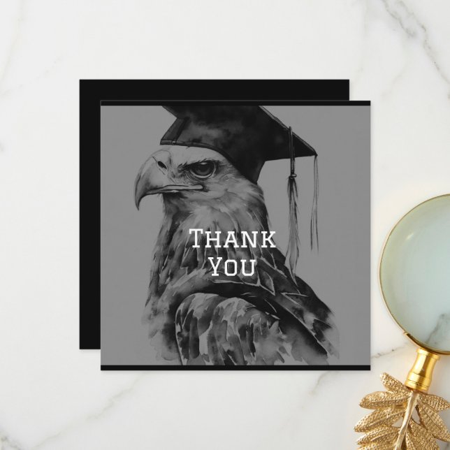 Unique Graduation Personalized Thank You Card (Front/Back In Situ)