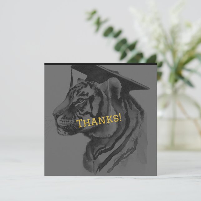 Unique Graduation Personalized Thank You Card (Standing Front)