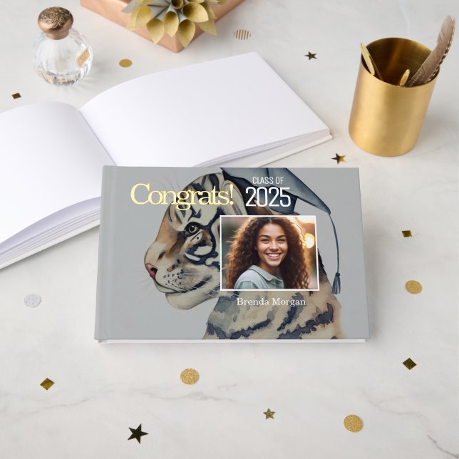 Unique Graduation Photo Guest Book (Front Open)