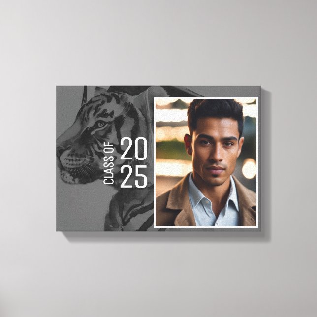 Unique Graduation Photo Stretched Canvas (Front)
