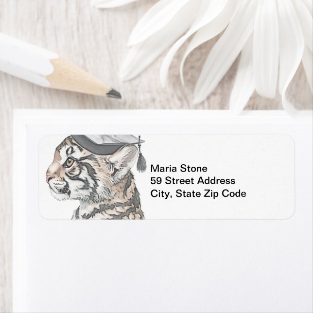 Unique graduation return address labels (Insitu)