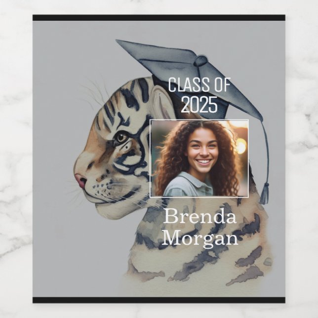 Unique Graduation Wine Label (Single Label)